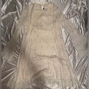 Thomas Wylde Cream Lace Top